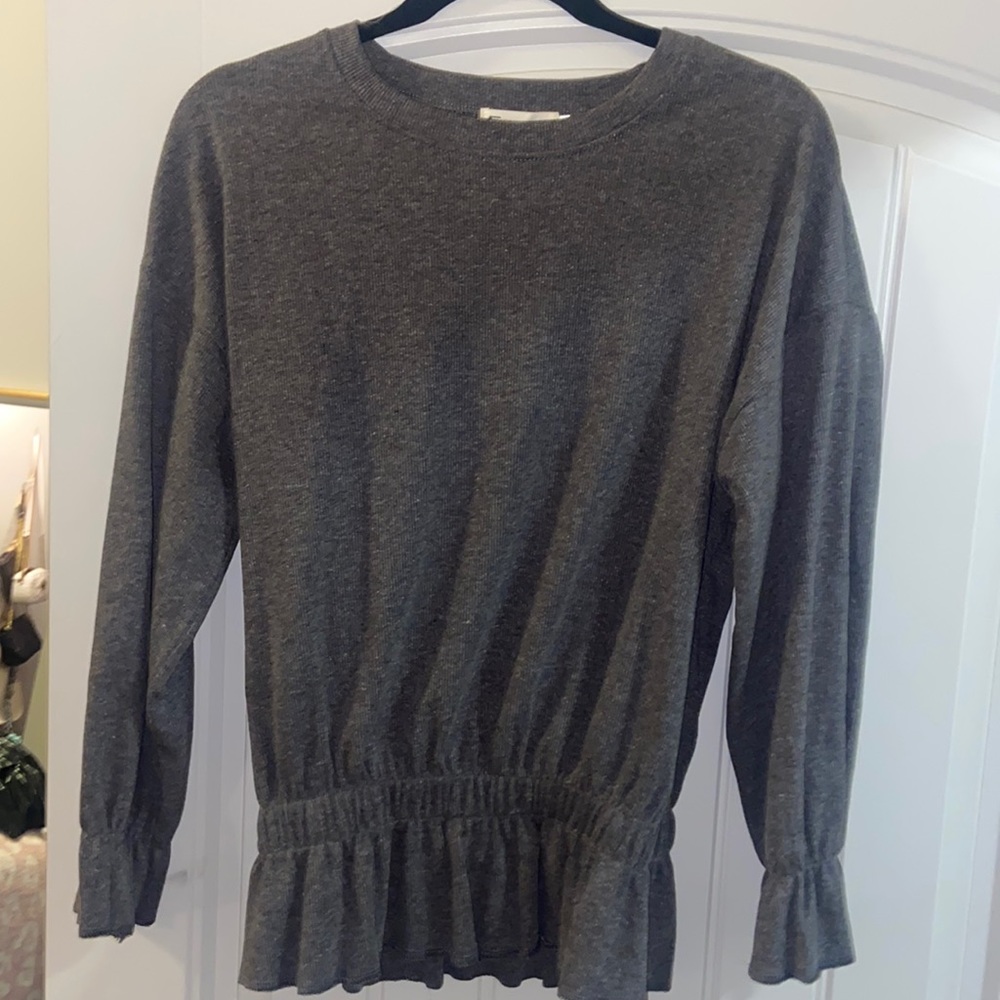 Peplum sweater top!